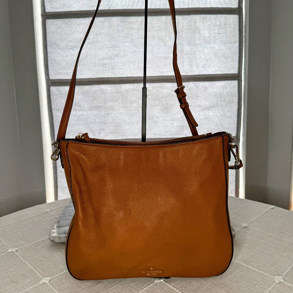 ‼️SOLD‼️Kate Spade Jackson Crossbody Bag - Brown Pebbled Leather